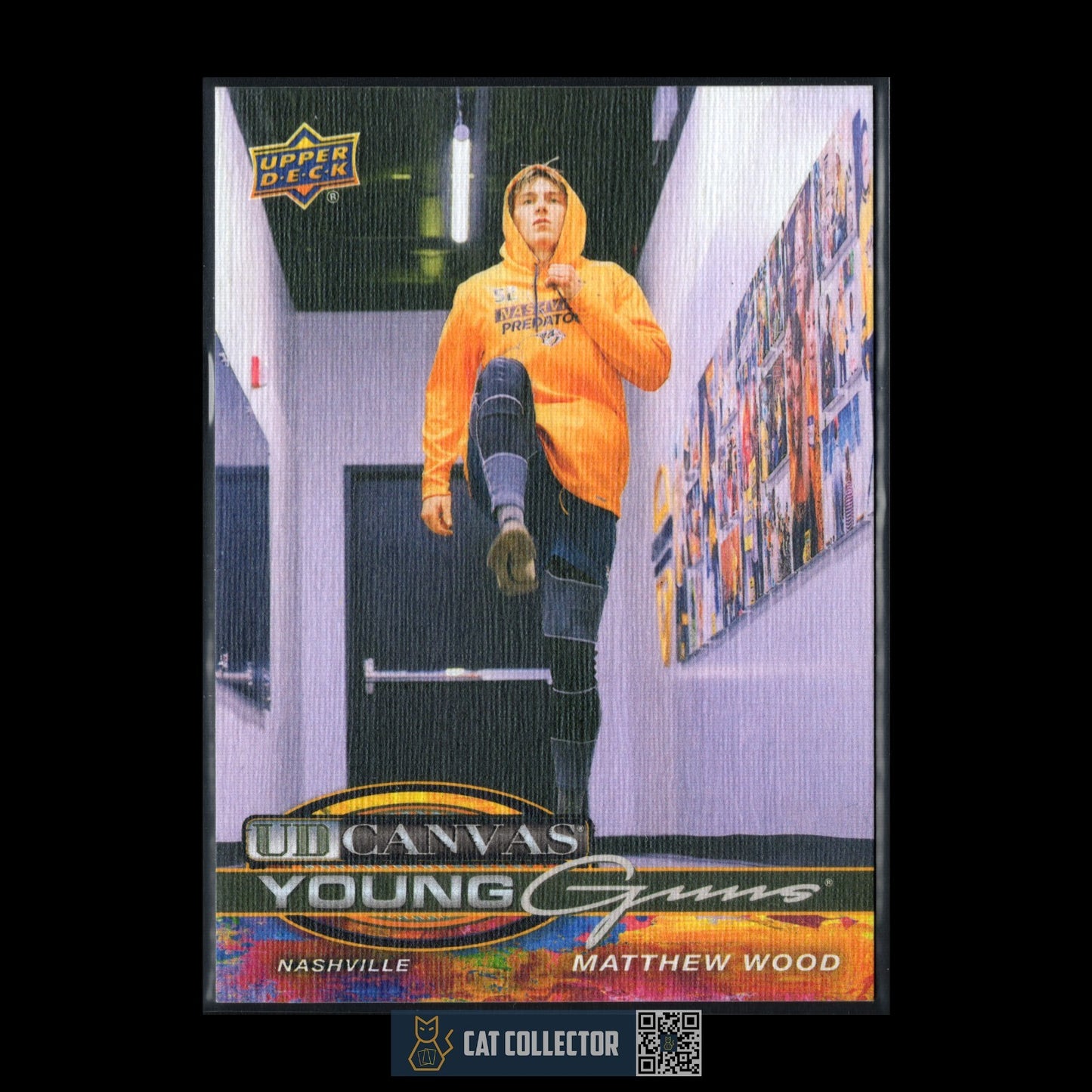 2025-26 UD Series 1 MATTHEW WOOD #C-93 UD Canvas Young Guns Rookie RC