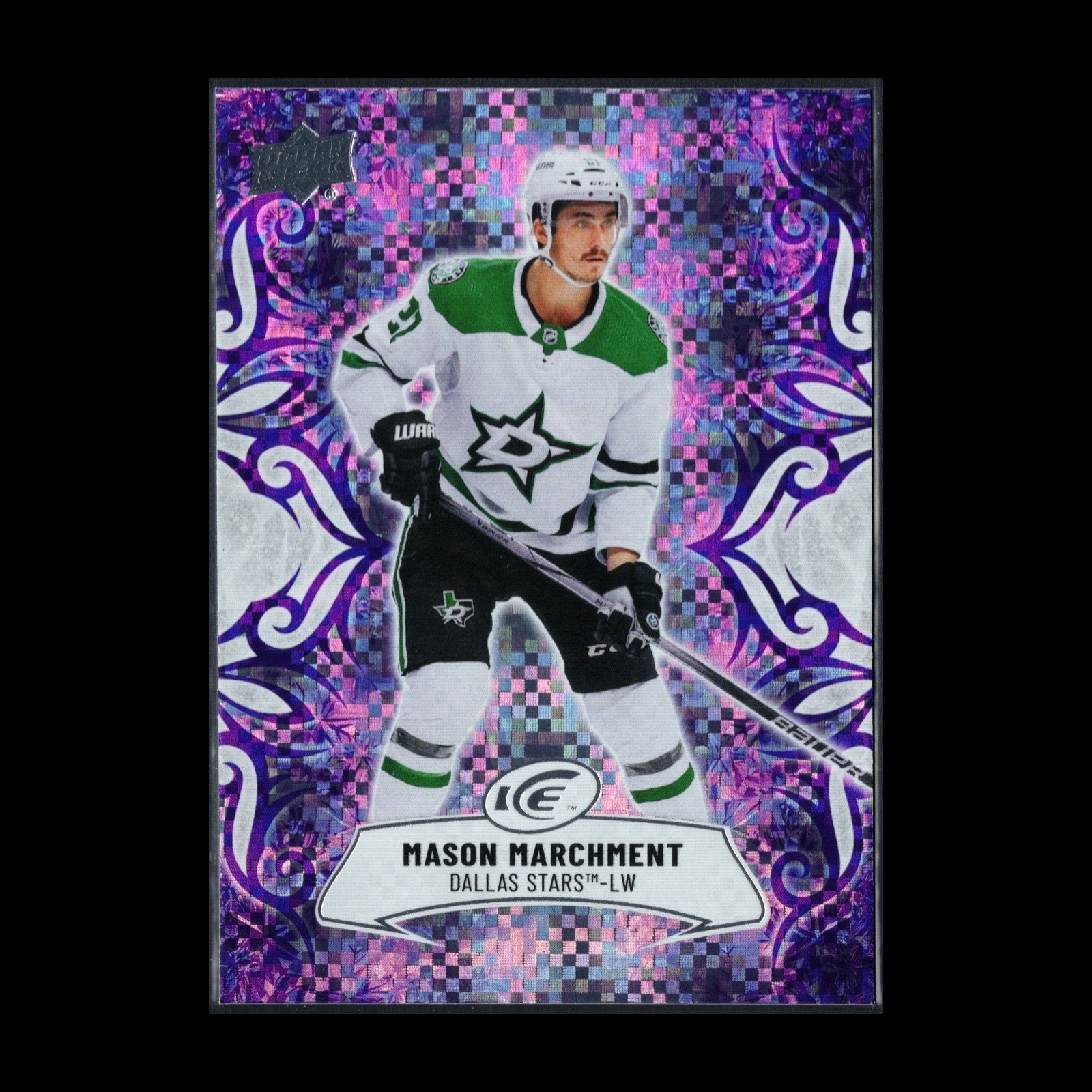 2024-25 UD Ice MASON MARCHMENT #18 Purple parallel - Dallas Stars