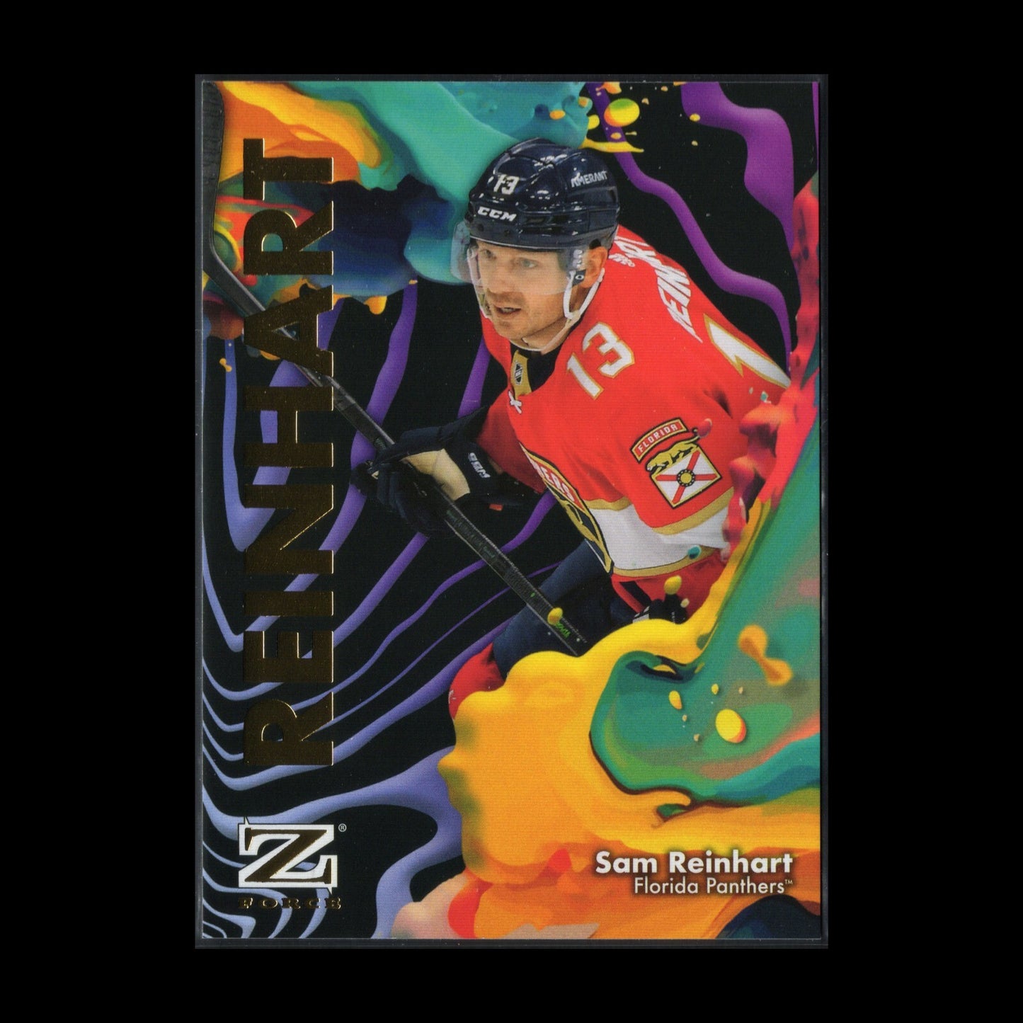 2024-25 SkyBox Metal Universe SAM REINHART #7 Z-Force