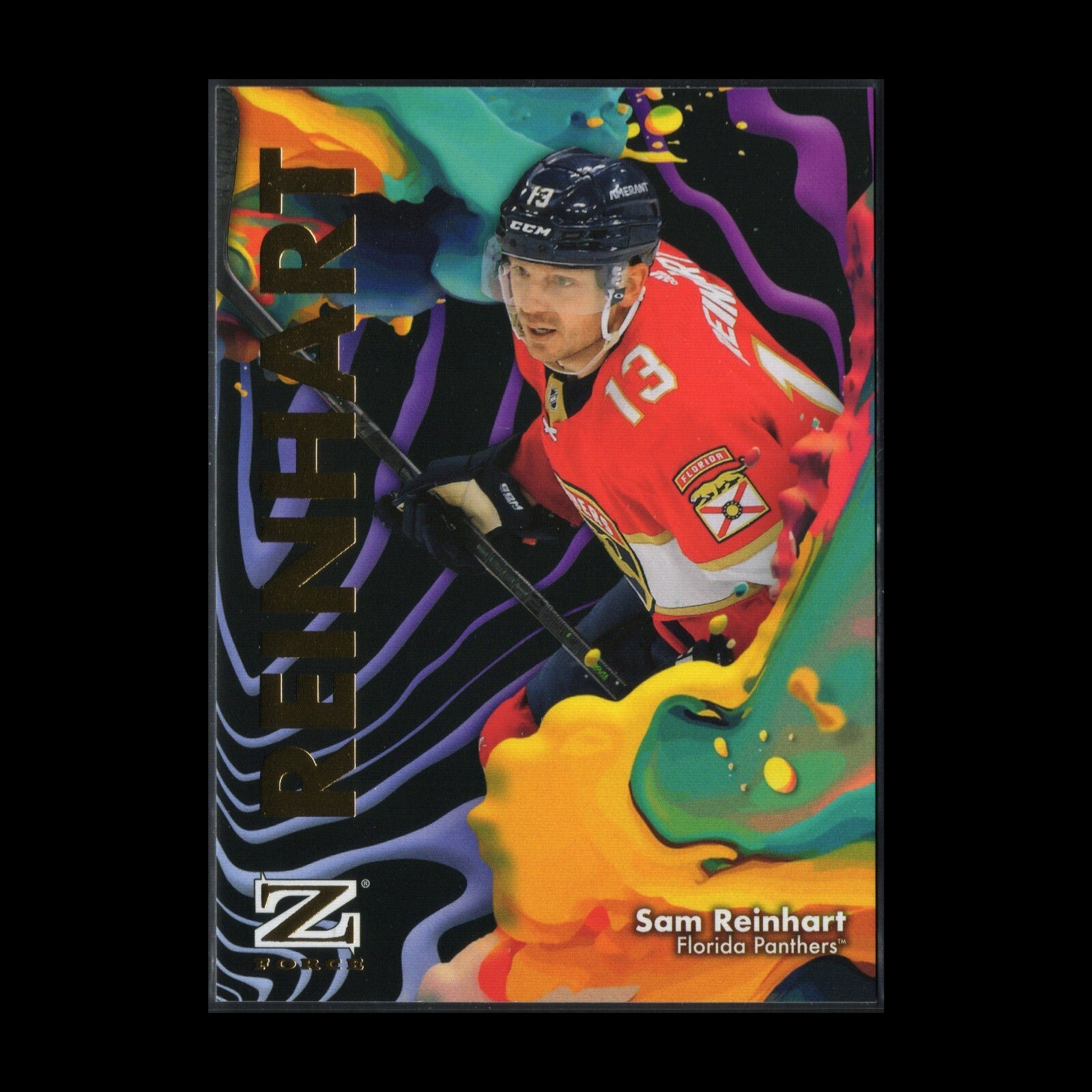 2024-25 SkyBox Metal Universe SAM REINHART #7 Z-Force