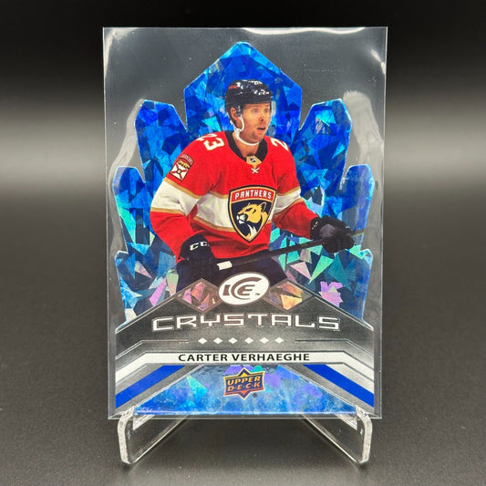 2021-22 UD Ice CARTER VERHAEGHE #IC-23 Ice Crystals Die-Cut - Florida Panthers
