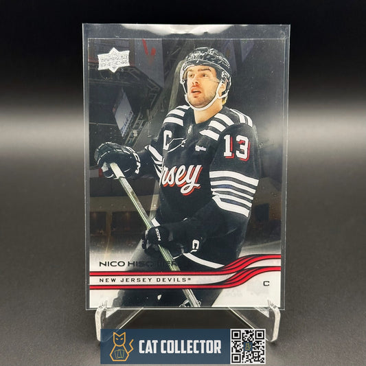 2025-26 UD Series 1 NICO HISCHIER #104 Clear Cut - New Jersey Devils