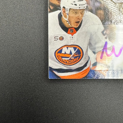 2023-24 UD Black Diamond WILLIAM DUFOUR #RTL-WD Team Logo Jumbo RC /99 Auto
