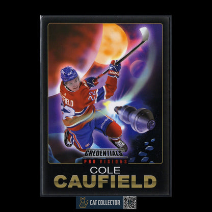 2021-22 UD Credentials COLE CAUFIELD #9 of 10 Fleer Pro Visions SSP Rookie RC