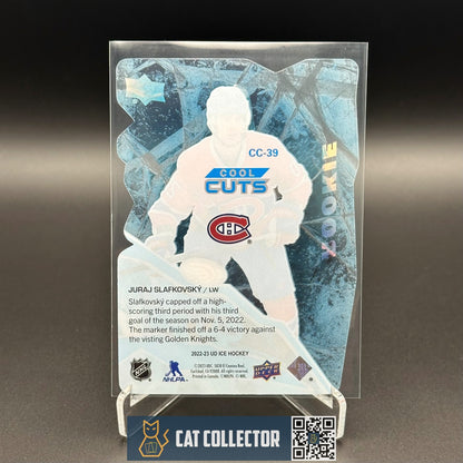 2022-23 UD Ice JURAJ SLAFKOVSKY #CC-39 Cool Cuts RC Rookie - Montreal Canadiens