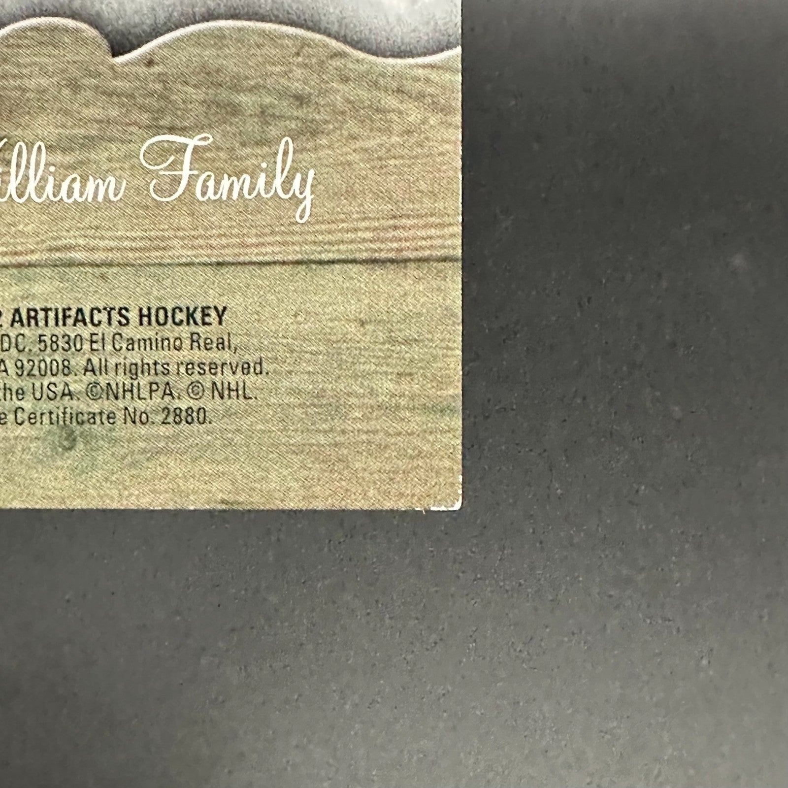 2021-22 UD Artifacts CAREY PRICE #NG-CP Net Gear /25 Auto Jersey