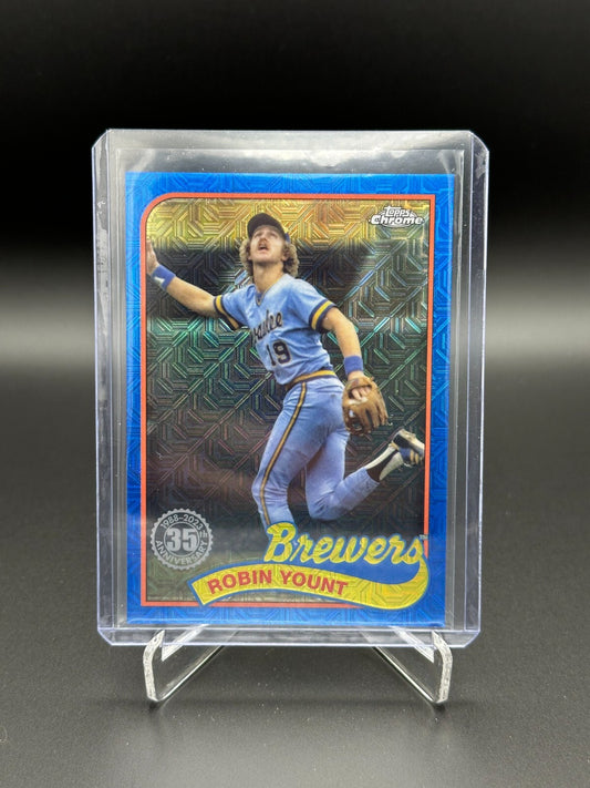 2024 Topps Chrome Series 1 ROBIN YOUNT #T89C-4 Blue Refractor 68/150