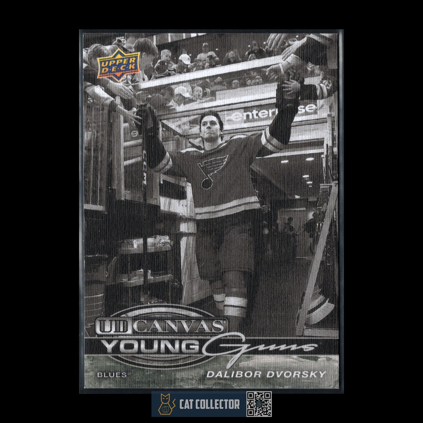 2025-26 UD Series 1 DALIBOR DVORSKY #C-107 UD Canvas Young Guns Black & White RC