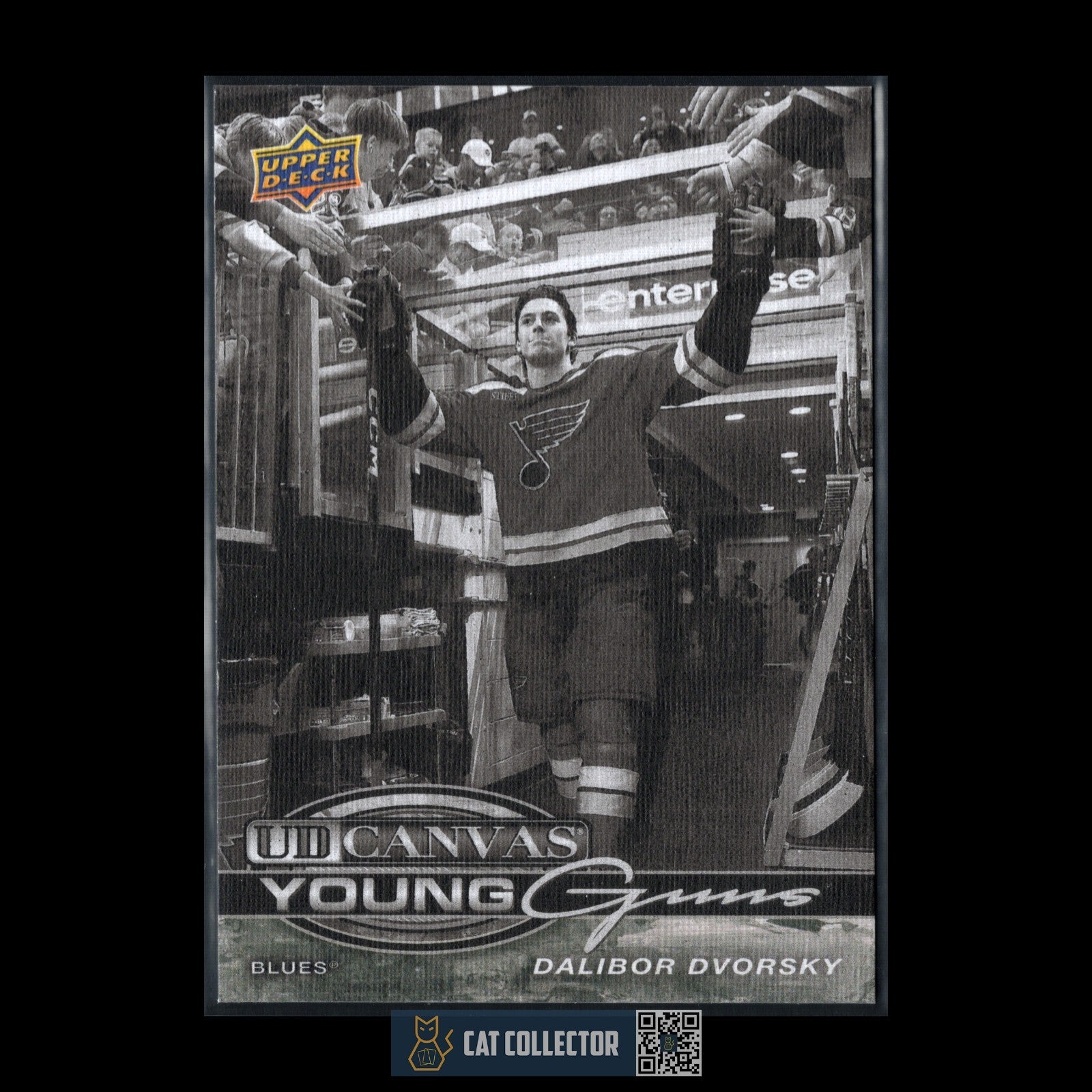 2025-26 UD Series 1 DALIBOR DVORSKY #C-107 UD Canvas Young Guns Black & White RC