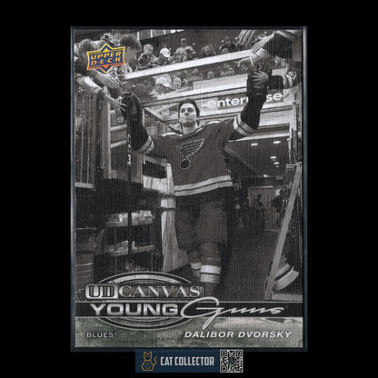 2025-26 UD Series 1 DALIBOR DVORSKY #C-107 UD Canvas Young Guns Black & White RC