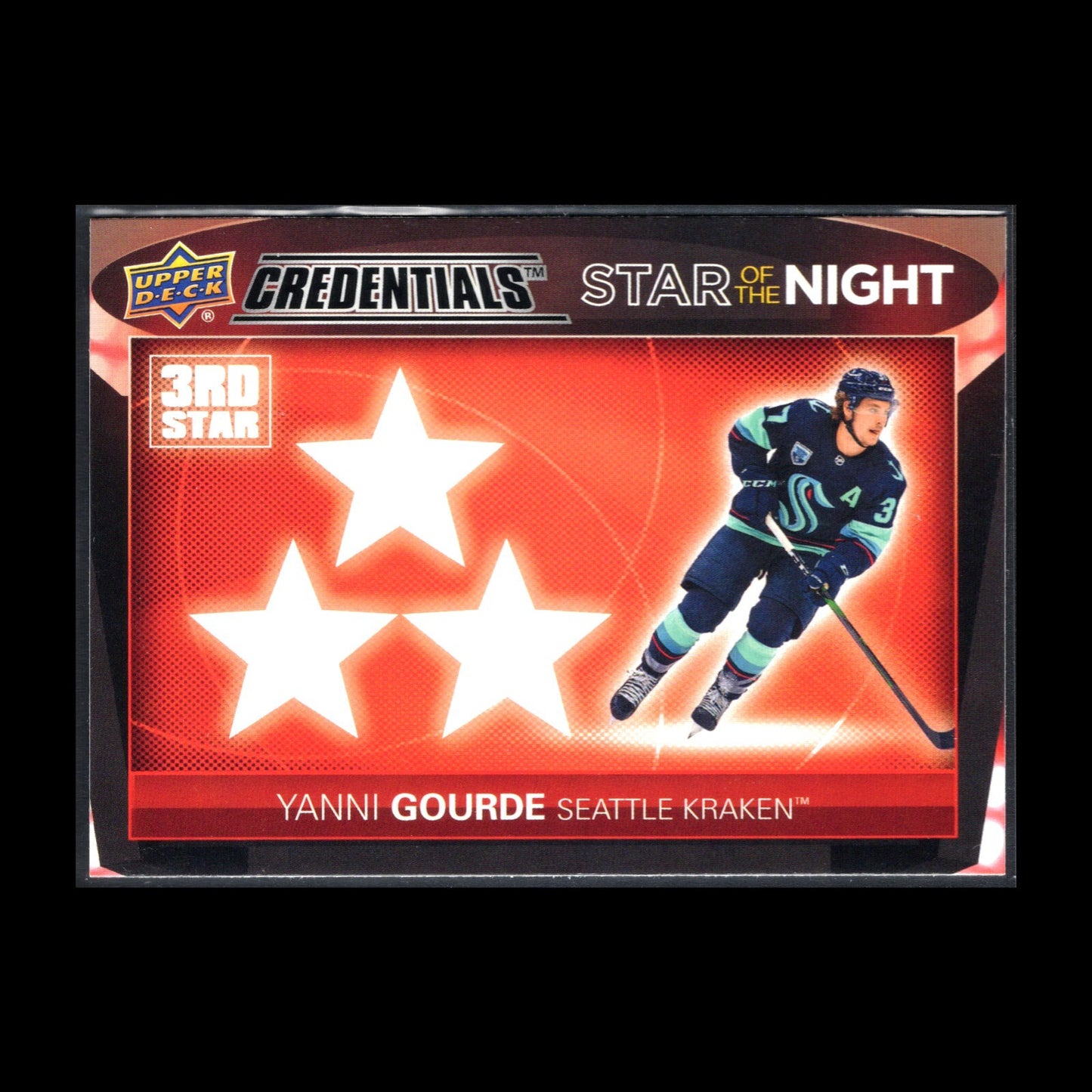 2021-22 UD Credentials YANNI GOURDE #3S-3 Third Star of the Night
