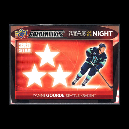 2021-22 UD Credentials YANNI GOURDE #3S-3 Third Star of the Night