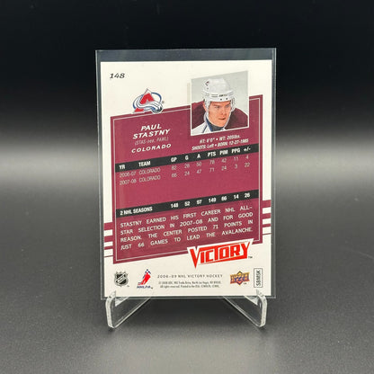 2008-09 UD Victory PAUL STASTNY #148 AUTO - Colorado Avalanche