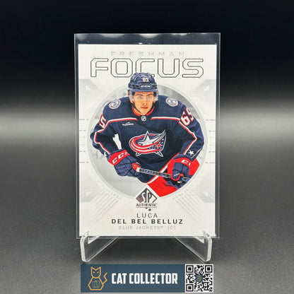 2024-25 UD SP Authentic LUCA DEL BEL BELLUZ #FF-40 Freshman Focus Rookie RC