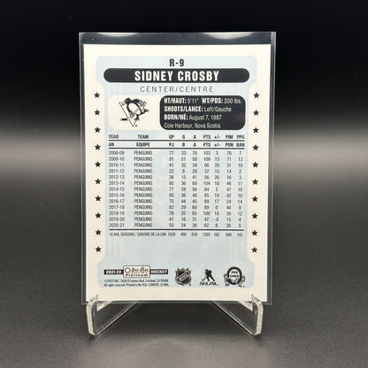2021-22 O-Pee-Chee Platinum SIDNEY CROSBY #R-9 Retro - Pittsburgh Penguins