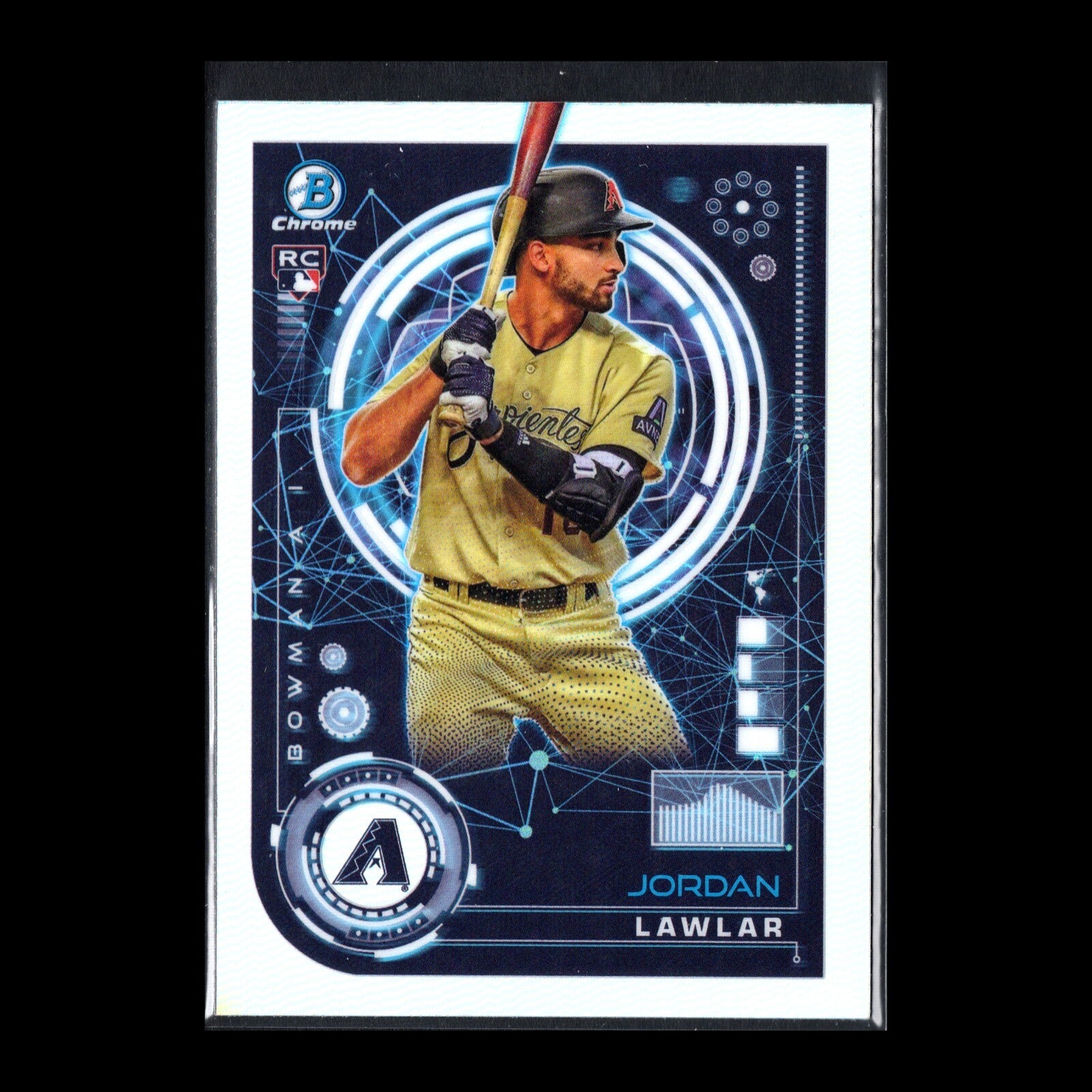 2024 Topps Chrome Bowman JORDAN LAWLAR #BAI-5 Bowman AI RC Arizona Diamondbacks