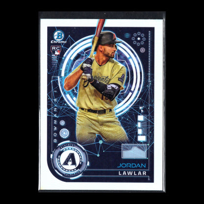 2024 Topps Chrome Bowman JORDAN LAWLAR #BAI-5 Bowman AI RC Arizona Diamondbacks