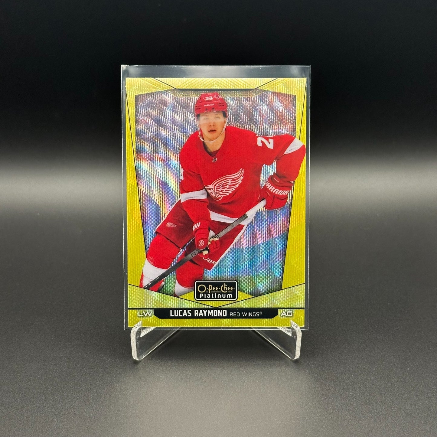 2024-25 O-Pee-Chee Platinum LUCAS RAYMOND #45 Neon Yellow Surge