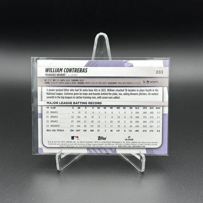 2024 Topps Big League WILLIAM CONTREBAS #203 Rainbow foil - Milwaukee Brewers