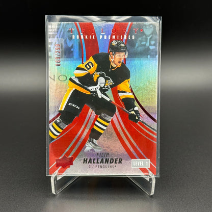 2022-23 UD Trilogy FILIP HALLANDER #121 Rookie premieres Level 1 RC /299