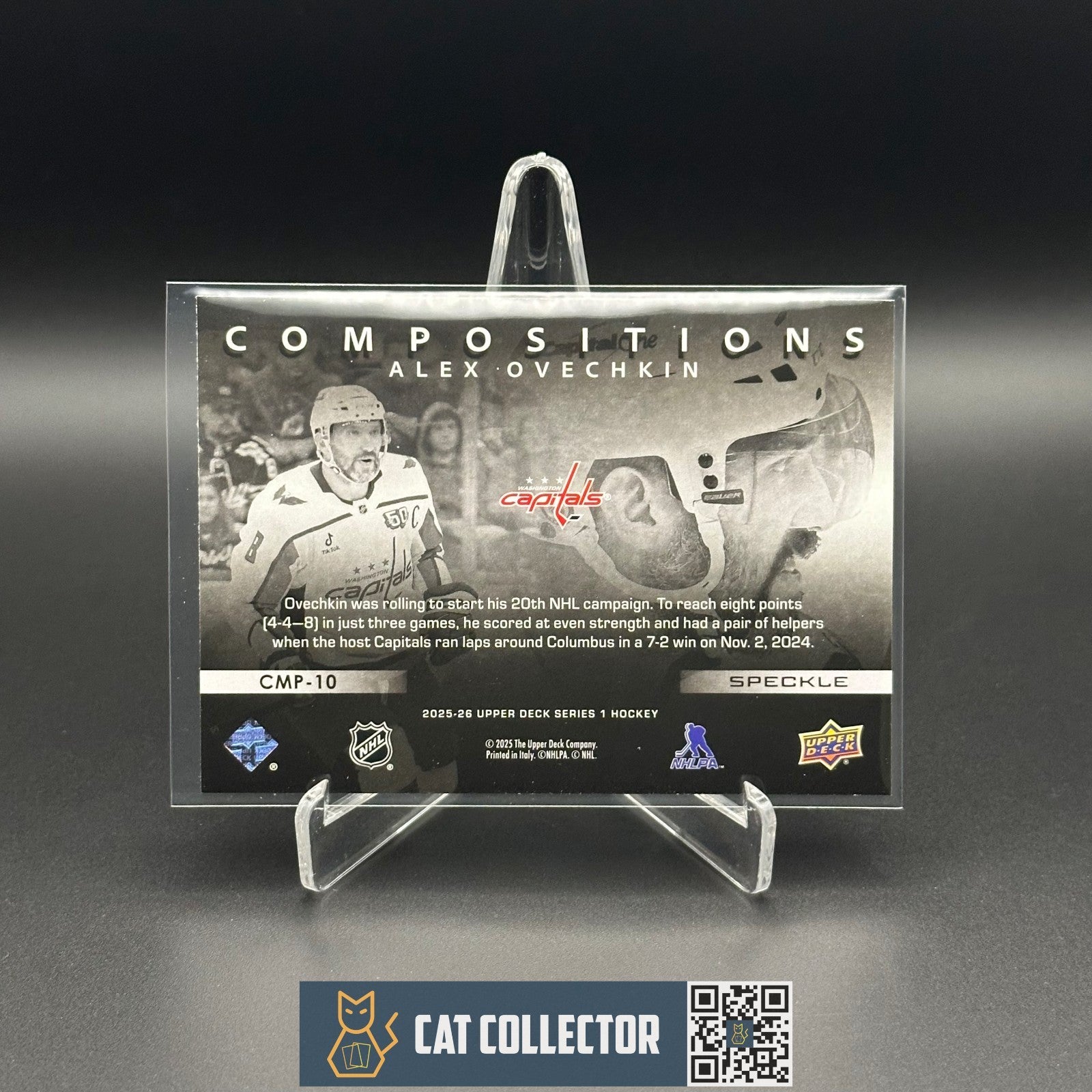2025-26 UD Series 1 ALEX OVECHKIN #CMP-10 Compositions Speckle