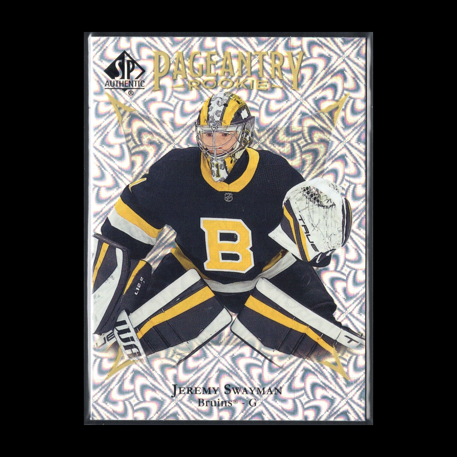 2021-22 UD SP Authentic JEREMY SWAYMAN #P-63 Pageantry Rookie - Boston Bruins