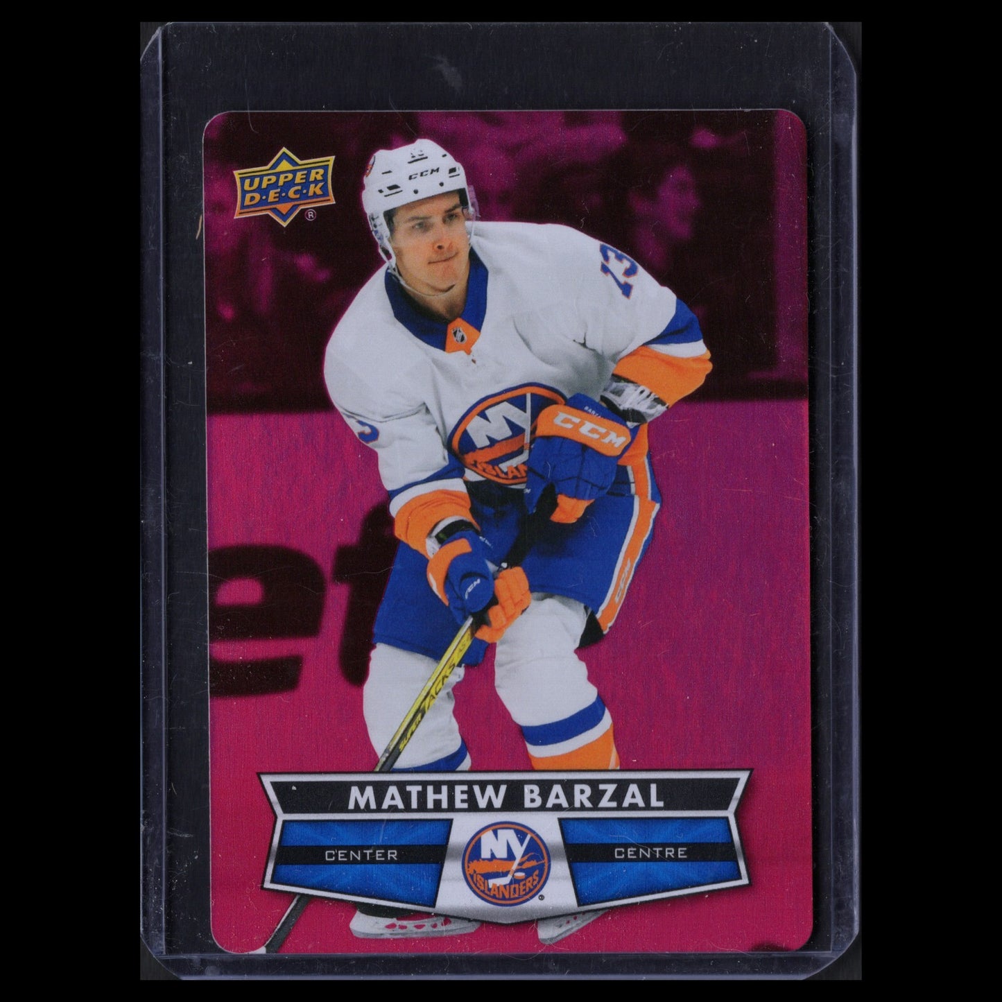 2021-22 UD Tim Hortons MATHEW BARZAL #DC-2 Red Die-Cut - New York Islanders