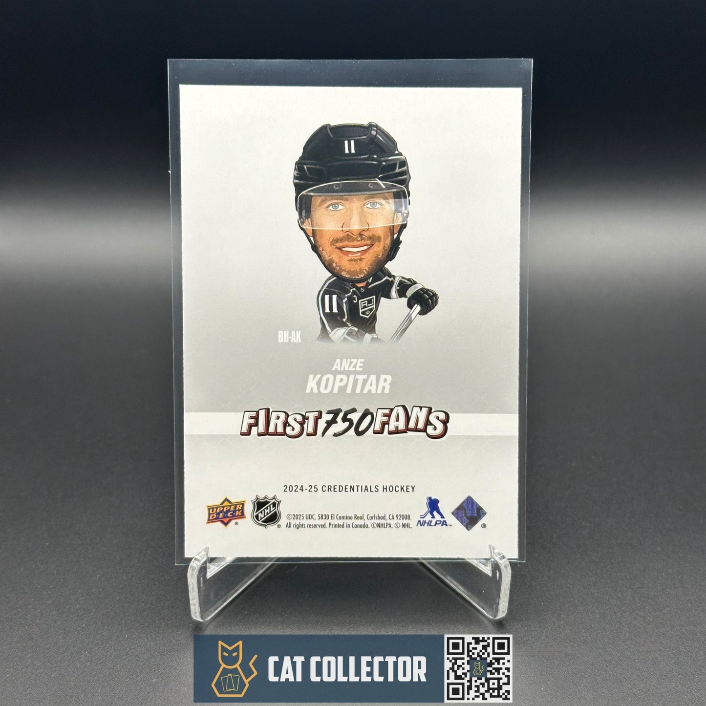 2024-25 UD Credentials ANZE KOPITAR #BH-AK Arena Giveaways Bobbleheads /750