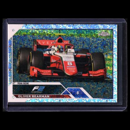 2023 Topps Chrome Formula 2 OLIVER BEARMAN #123 Mini diamond Refractor RC /299