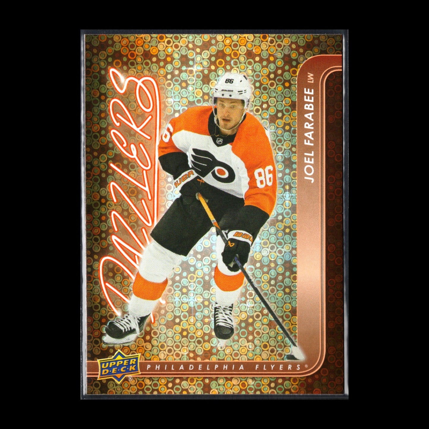 2024-25 UD Series 1 JOEL FARABEE #DZ-5 Dazzlers Orange - Philadelphia Flyers