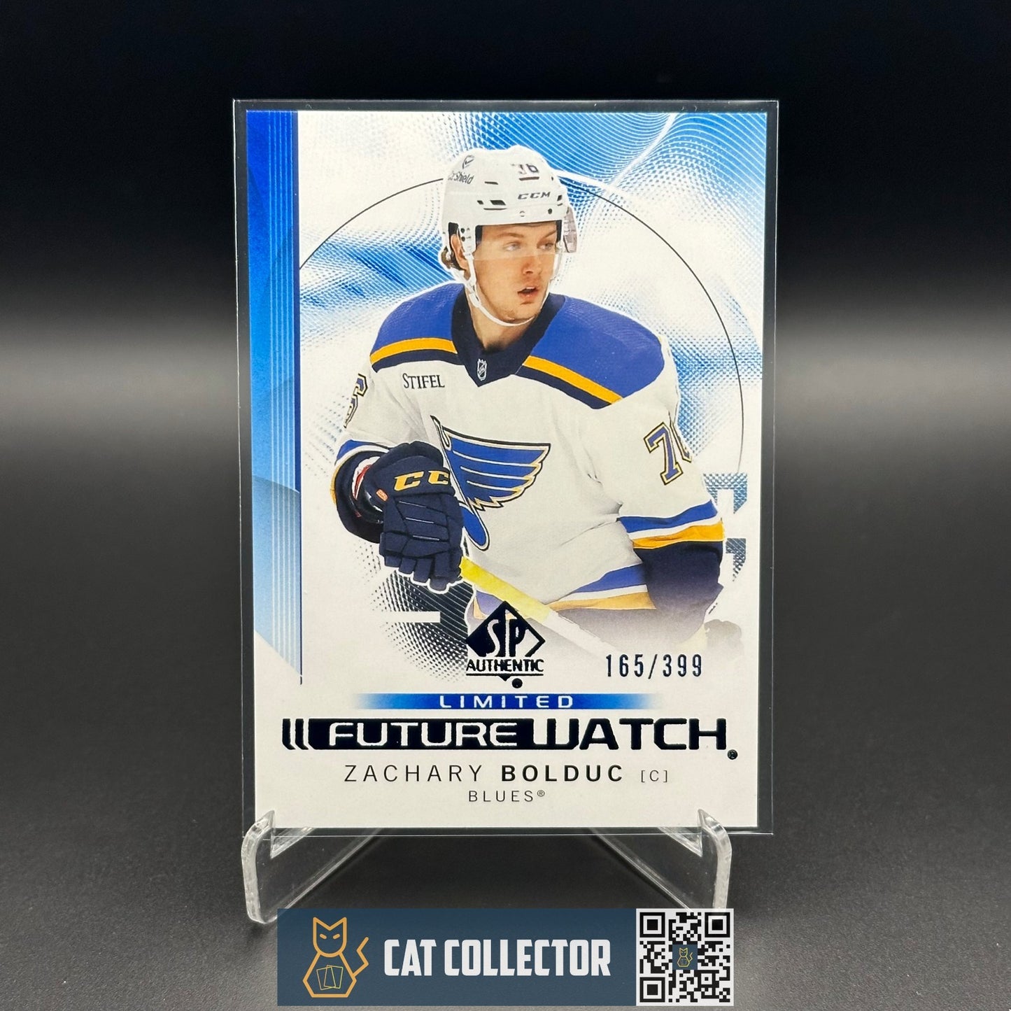 2024-25 UD SP Authentic ZACHARY BOLDUC #105 Future Watch Limited Blue RC /399