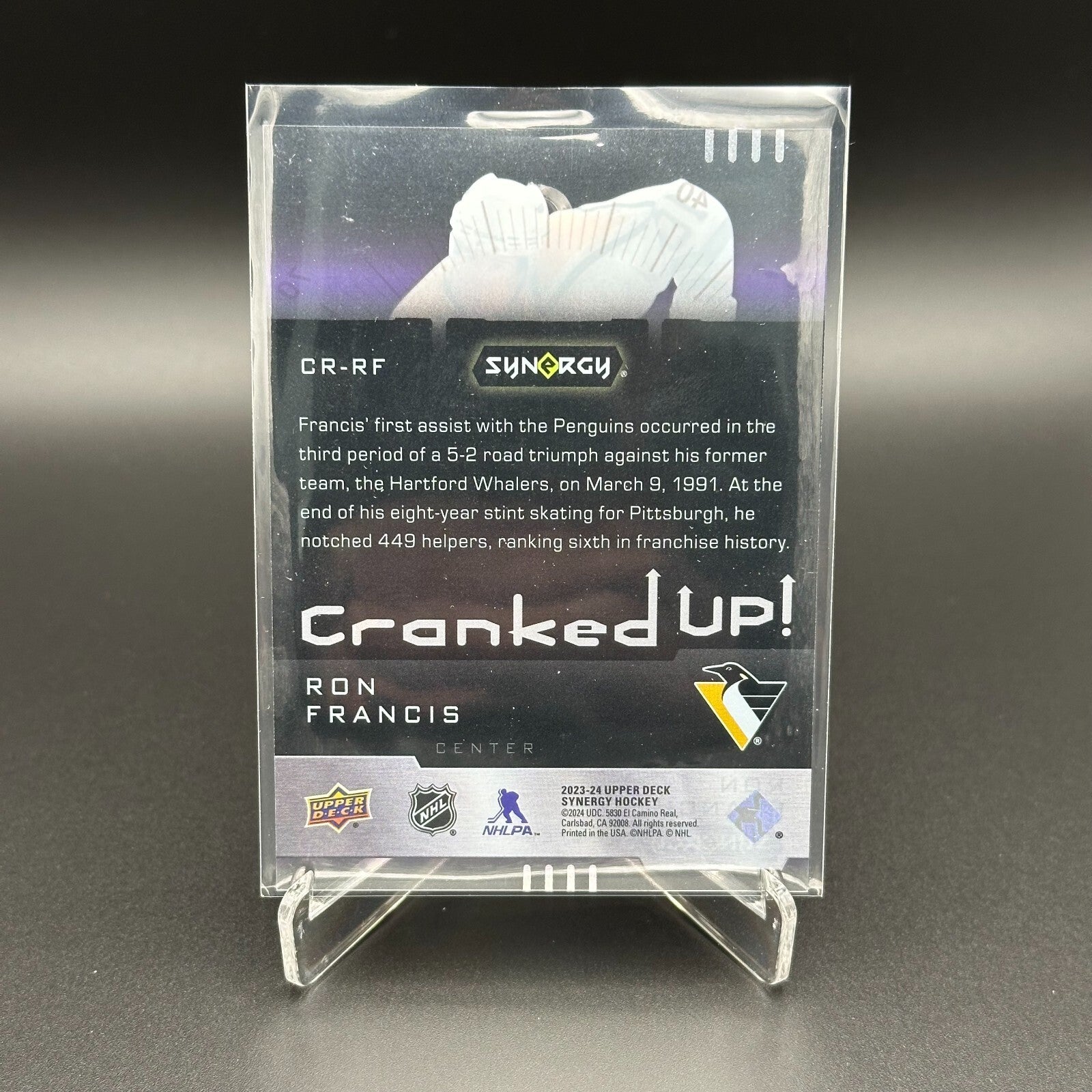2023-24 UD Synergy RON FRANCIS #CR-RF Cranked Up Purple /199