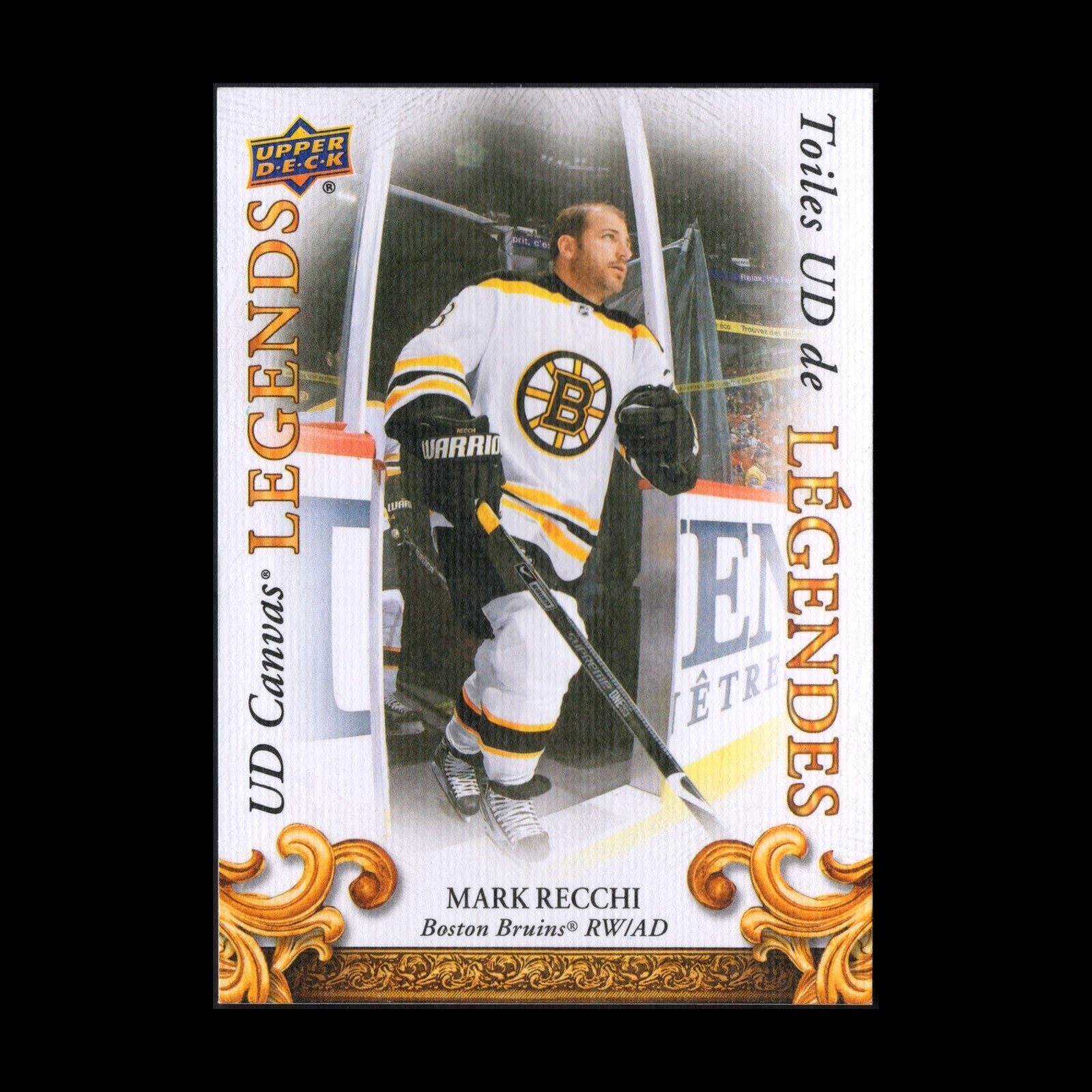 2023 UD Tim Hortons MARK RECCHI #CL-12 UD Canvas Legends - Boston Bruins