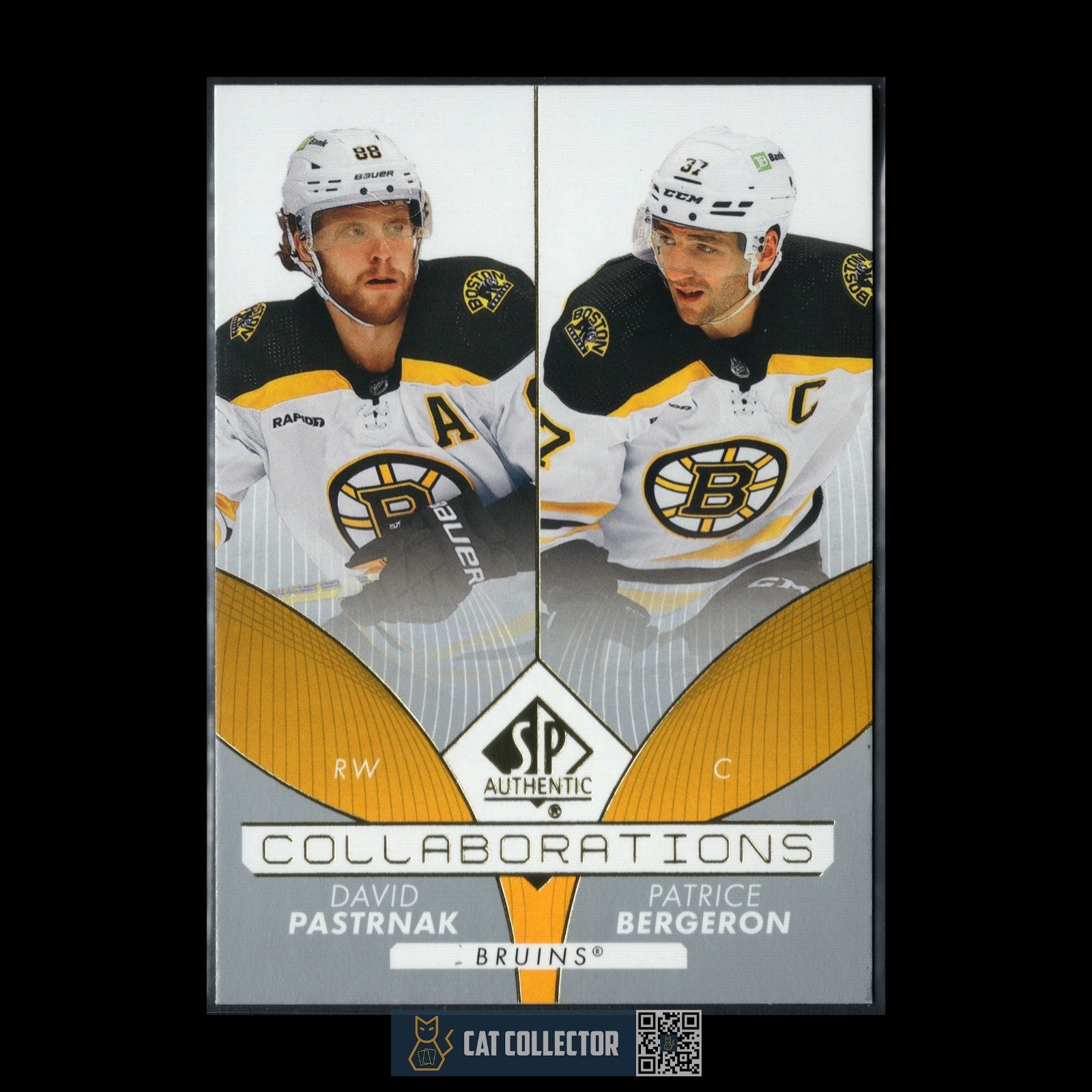 2022-23 UD SP Authentic DAVID PASTRNAK / PATRICE BERGERON #C-7 Collaborations