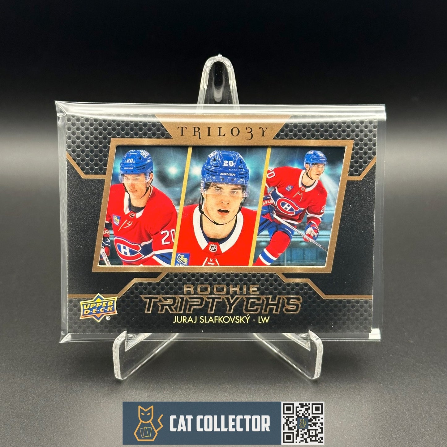 2022-23 UD Trilogy JURAJ SLAFKOVSKY #RT-JS Rookie Triptychs Montreal Canadiens