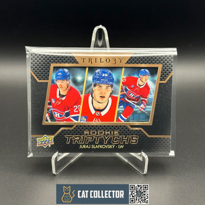 2022-23 UD Trilogy JURAJ SLAFKOVSKY #RT-JS Rookie Triptychs Montreal Canadiens