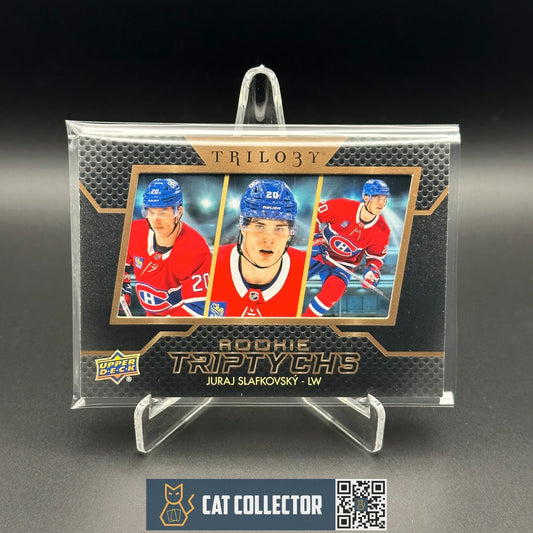 2022-23 UD Trilogy JURAJ SLAFKOVSKY #RT-JS Rookie Triptychs Montreal Canadiens