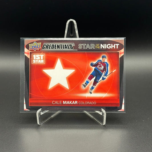 2021-22 UD Credentials CALE MAKAR #1S-9 First Star of the Night