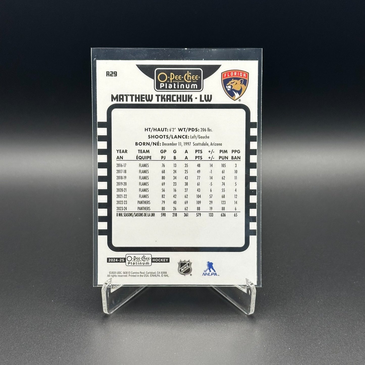 2024-25 O-Pee-Chee Platinum MATTHEW TKACHUK #R29 Retro - Florida Panthers