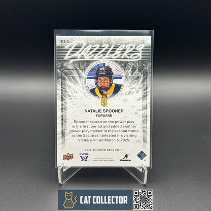 2024-25 UD PWHL NATALIE SPOONER #DZ-2 Dazzlers Blue - Toronto Sceptres