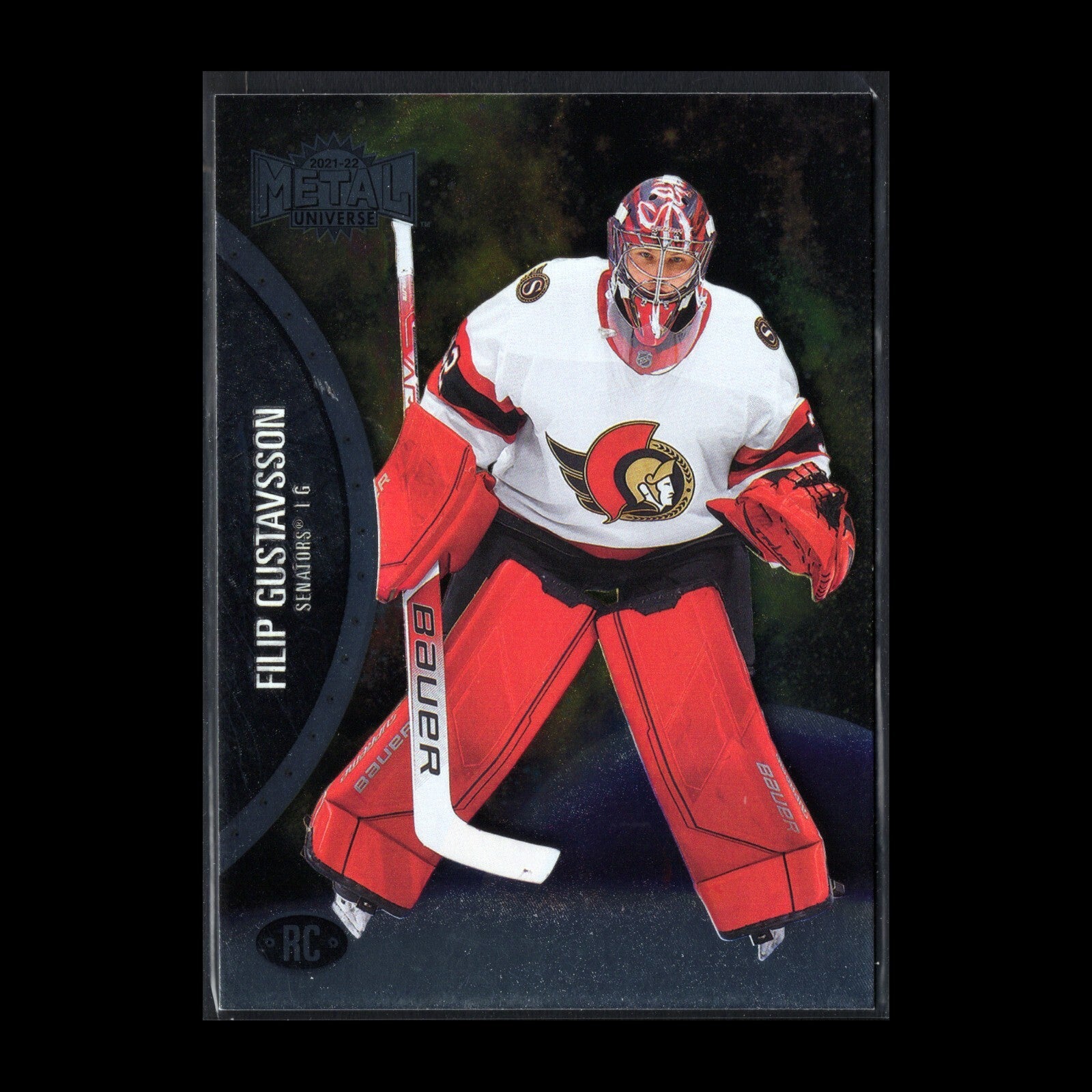 2021-22 SkyBox Metal Universe FILIP GUSTAVSSON #159 Rookie RC - Senators Ottawa