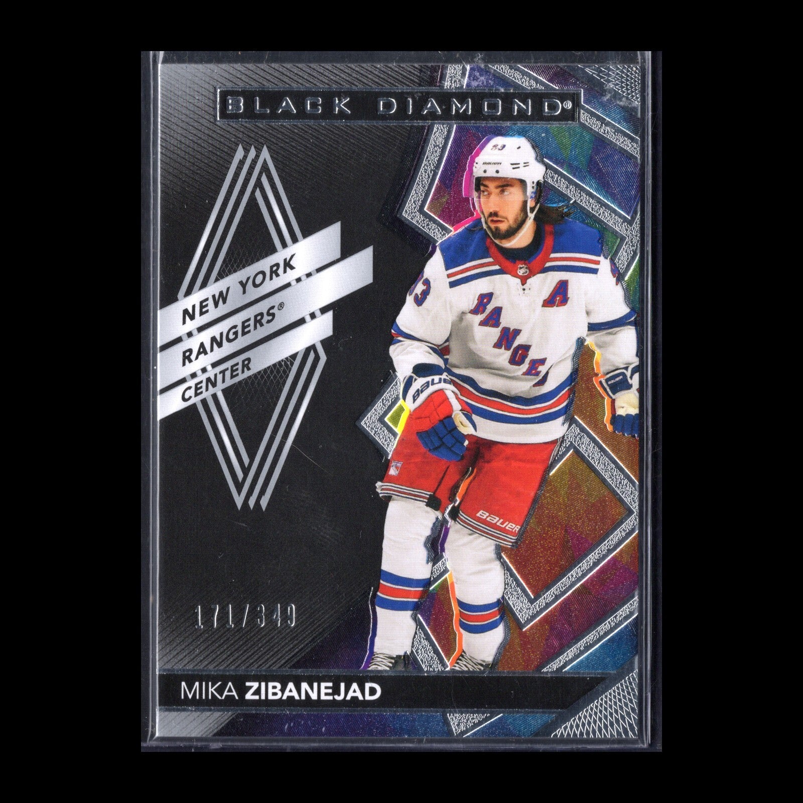 2020-21 UD Black Diamond MIKA ZIBANEJAD #BDB-MZ /349 - NY Rangers