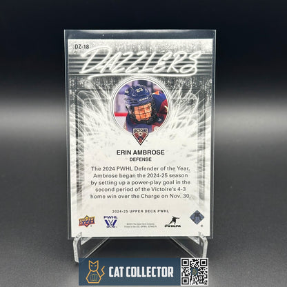 2024-25 UD PWHL ERIN AMBROSE #DZ-18 Dazzlers Blue - Montreal Victoire