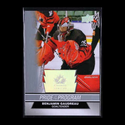 2023 Upper Deck Team Canada Juniors BENJAMIN GAUDREAU #79 Pride of the program
