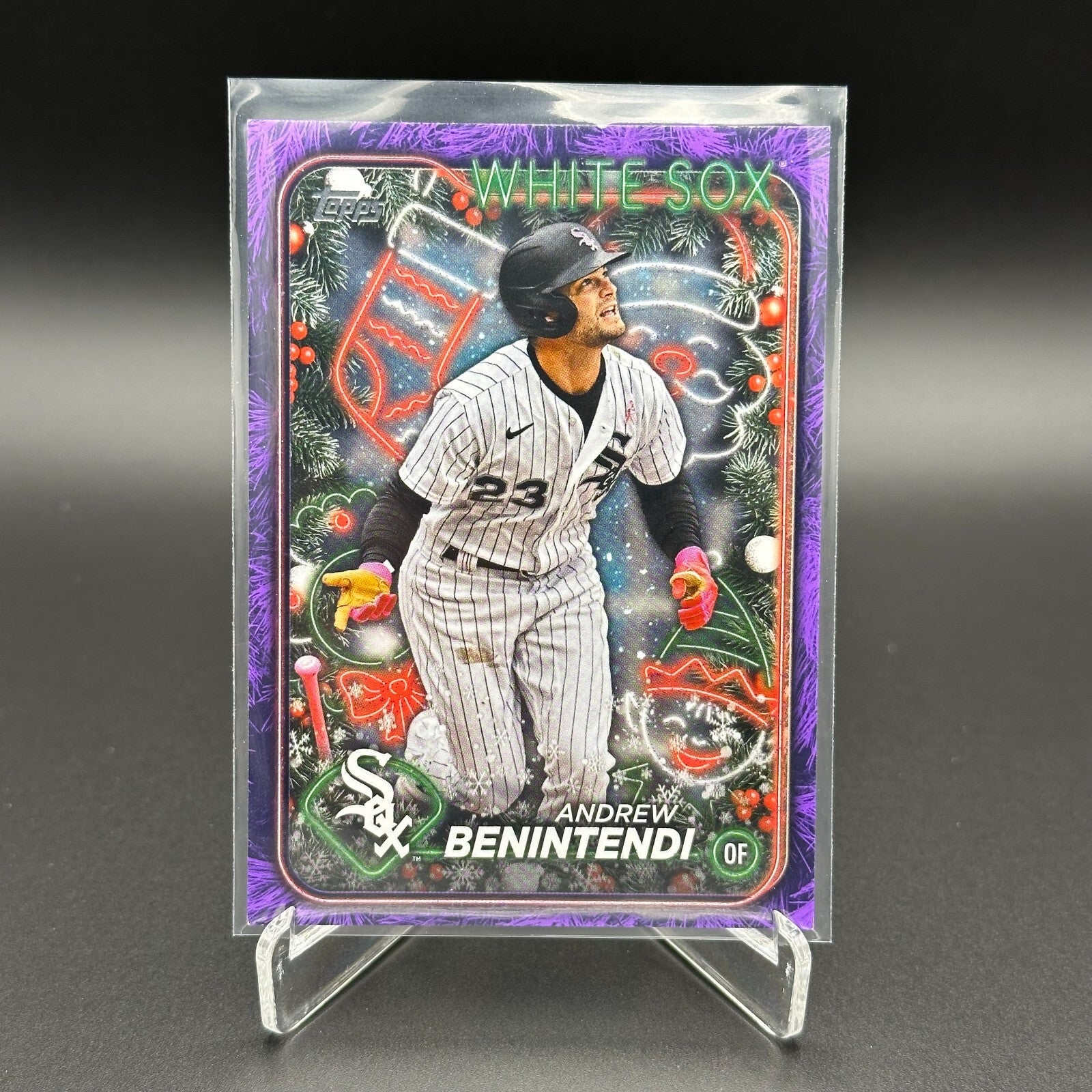 2024 Topps Holiday ANDREW BENINTENDI #H131 Purple Metallic Holiday Tree 41/99