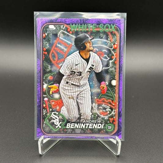 2024 Topps Holiday ANDREW BENINTENDI #H131 Purple Metallic Holiday Tree 41/99