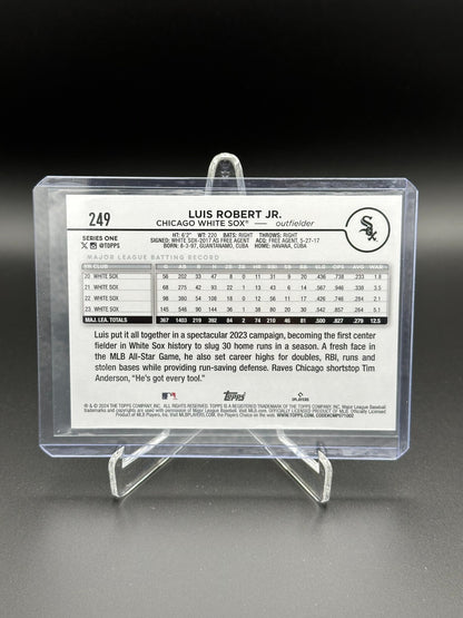 2024 Topps Series 1 LUIS ROBERT Jr. #249 Crackle Foil - Chicago White Sox