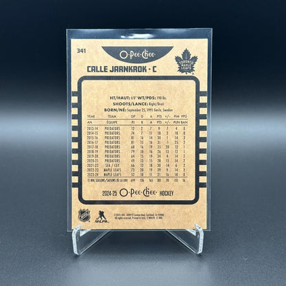 2024-25 O-Pee-Chee CALLE JARNKROK #341 Retro - Toronto Maple Leafs