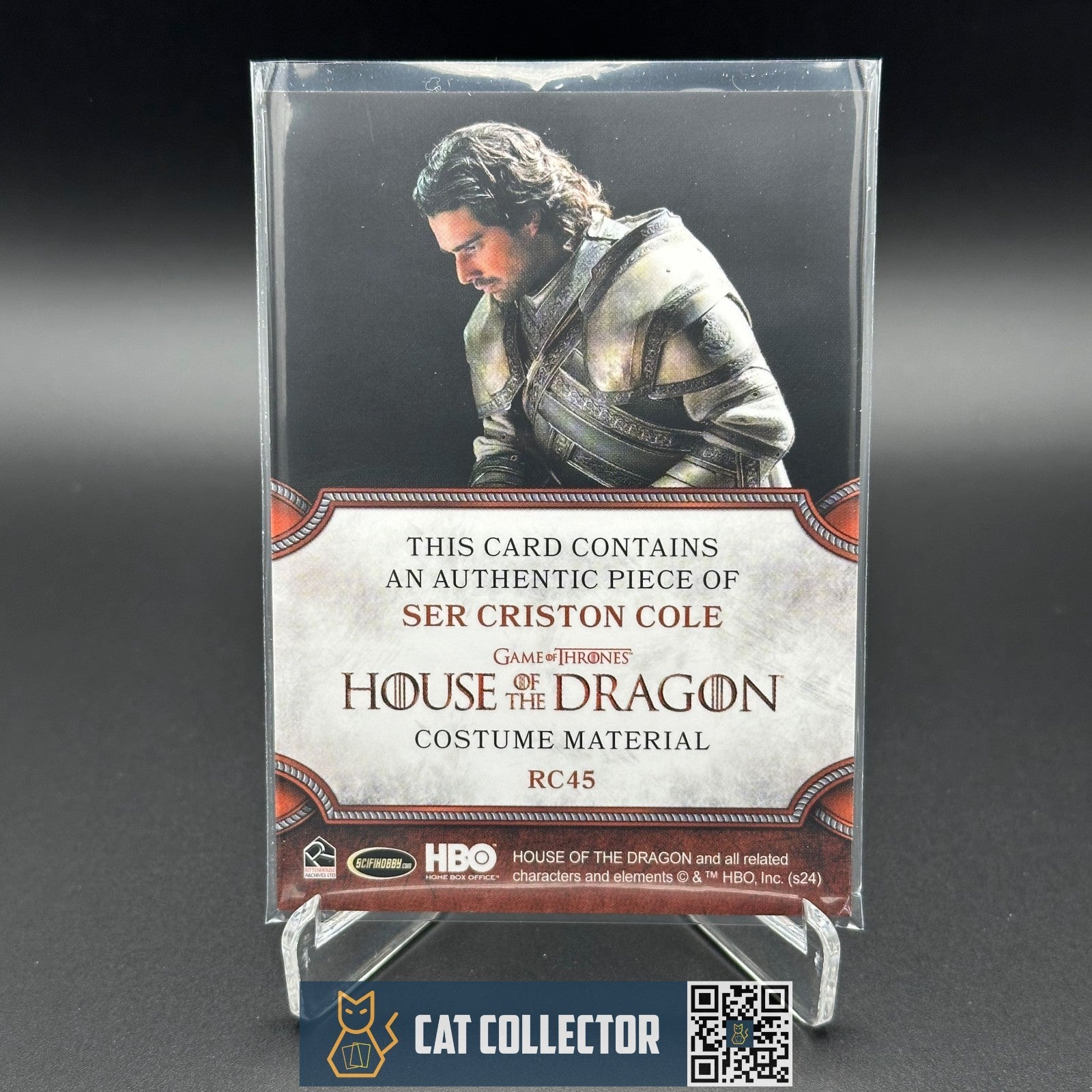 2024 Rittenhouse House of the Dragon Season 1 SER CRISTON COLE #RC45 Costume