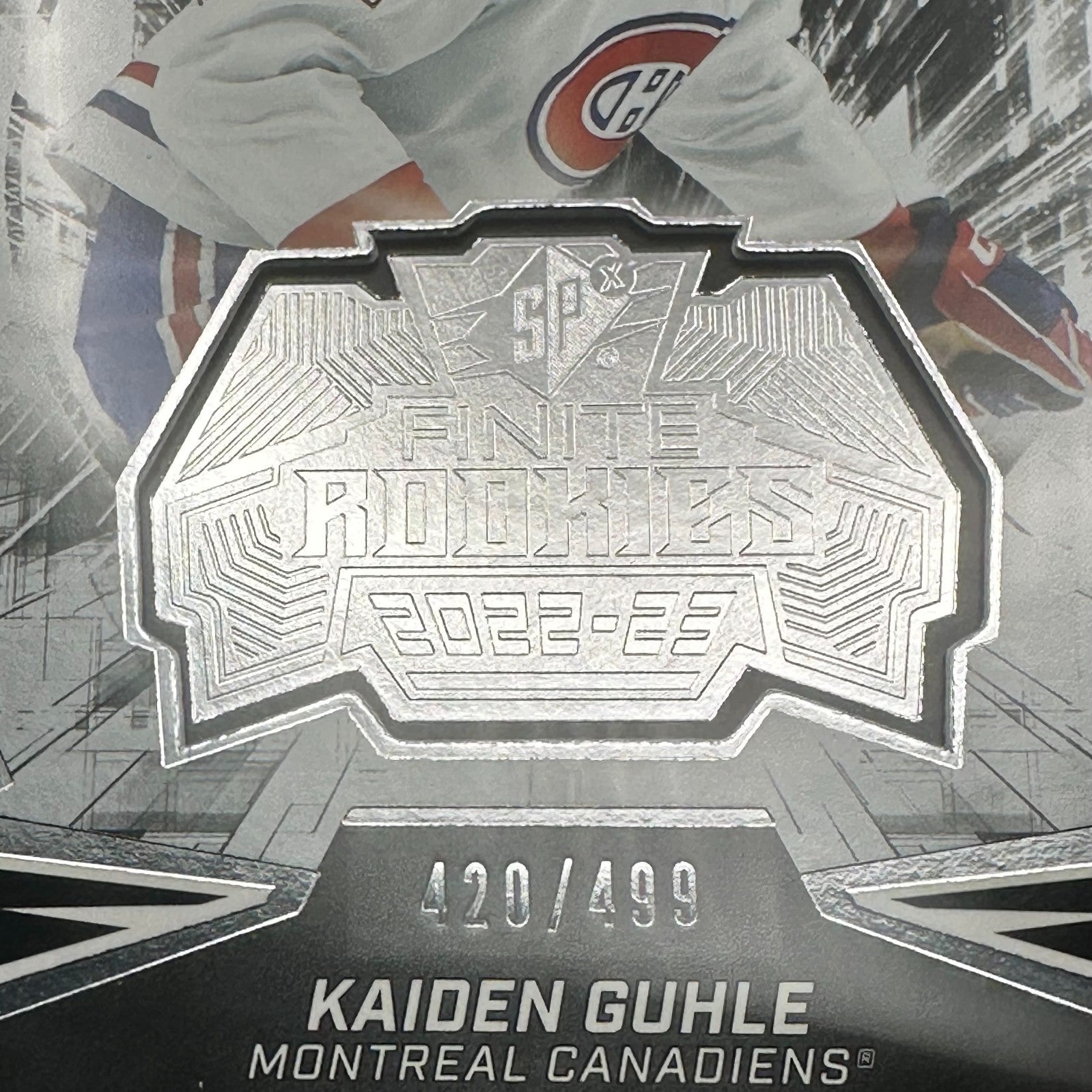2022-23 UD SPx KAIDEN GUHLE #F-30 Finite Rookies Silver RC /499